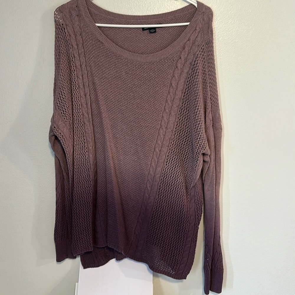 American eagle sweater purple ombré